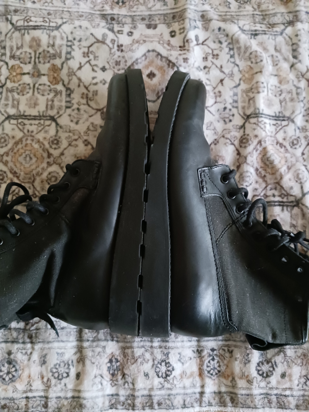 American Eagle Outfitters Black Lace-Up Men's Boots - Picture 4 of 10